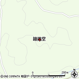 福島県東白川郡鮫川村西山鐘搗堂周辺の地図