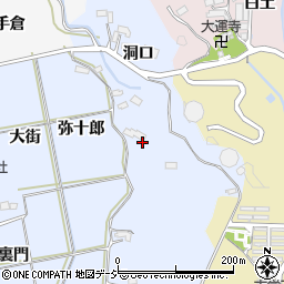 福島県いわき市平鯨岡洞口周辺の地図