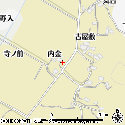 福島県浅川町（石川郡）中里（内金）周辺の地図