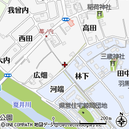 福島県いわき市平幕ノ内田中周辺の地図
