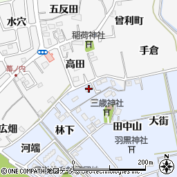 福島県いわき市平鯨岡田中山3周辺の地図