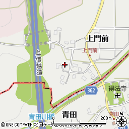 新潟県上越市上門前周辺の地図