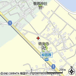石川県七尾市松百町ラ周辺の地図
