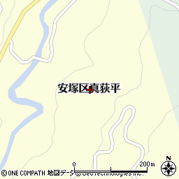 新潟県上越市安塚区真荻平周辺の地図