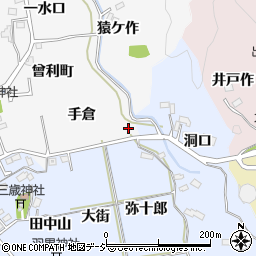 福島県いわき市平幕ノ内手倉周辺の地図