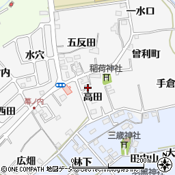 福島県いわき市平幕ノ内高田周辺の地図