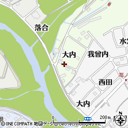 福島県いわき市平中塩大内周辺の地図