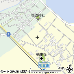 石川県七尾市松百町ワ周辺の地図