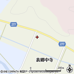 福島県白河市表郷中寺川田周辺の地図