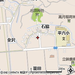 福島県いわき市平中神谷石脇周辺の地図