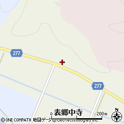 福島県白河市表郷中寺屋敷周辺の地図