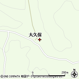 福島県東白川郡鮫川村西山大久保周辺の地図