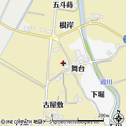 福島県浅川町（石川郡）中里（舞台）周辺の地図