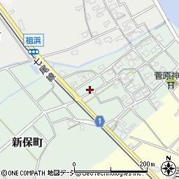 石川県七尾市新保町（レ）周辺の地図