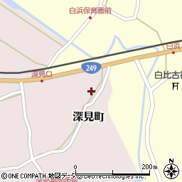 石川県七尾市深見町レ周辺の地図