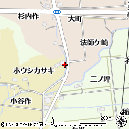 福島県いわき市好間町小谷作ホウシカサキ周辺の地図
