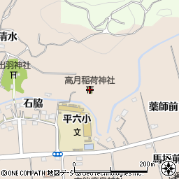 高月稲荷神社周辺の地図