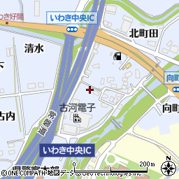 福島県いわき市好間町北好間小田郷周辺の地図