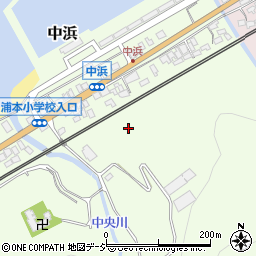 新潟県糸魚川市中浜周辺の地図