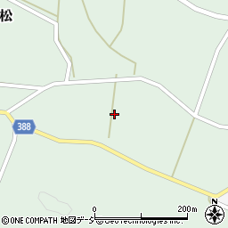 福島県白河市表郷内松中尾縄周辺の地図