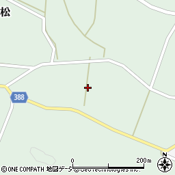 福島県白河市表郷内松（中尾縄）周辺の地図