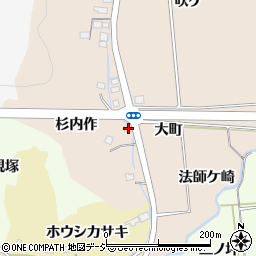 福島県いわき市好間町愛谷杉内作周辺の地図