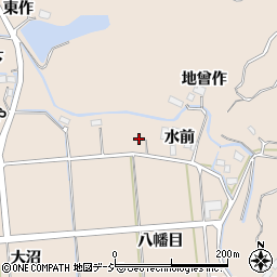 福島県いわき市平中神谷（水前）周辺の地図