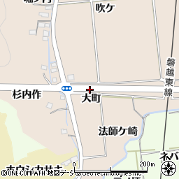 福島県いわき市好間町愛谷大町周辺の地図