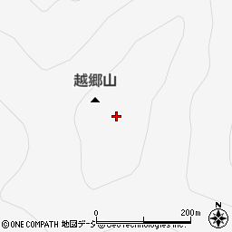 越郷山周辺の地図