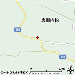 福島県白河市表郷内松（五斗蒔）周辺の地図