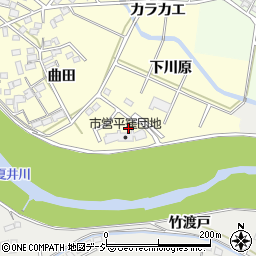 福島県いわき市平下平窪粥餅川原周辺の地図