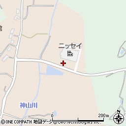 福島県石川郡浅川町袖山梵天山周辺の地図