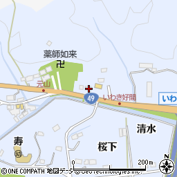 福島県いわき市好間町北好間槐作周辺の地図
