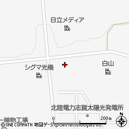 志賀町役場出先機関　能登中核工業団地コミュニティ施設周辺の地図