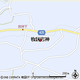 新潟県上越市牧区岩神周辺の地図