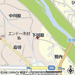 福島県いわき市好間町愛谷下川原周辺の地図