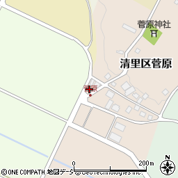 菅原・岡嶺新田公民館周辺の地図