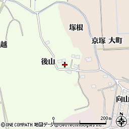 福島県いわき市平下片寄後山55周辺の地図