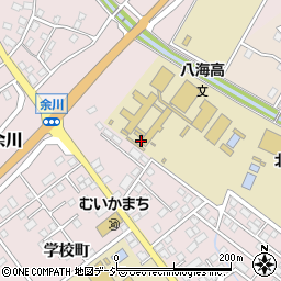 新潟県立八海高等学校　教務室周辺の地図