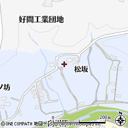 福島県いわき市好間町北好間松坂周辺の地図