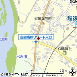 越後水沢郵便局周辺の地図