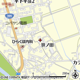 福島県いわき市平下平窪笹ノ田周辺の地図
