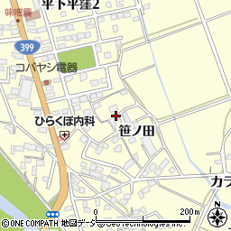 福島県いわき市平下平窪（笹ノ田）周辺の地図