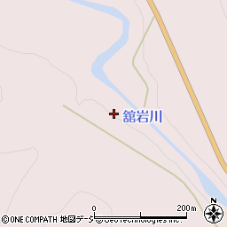 舘岩川周辺の地図