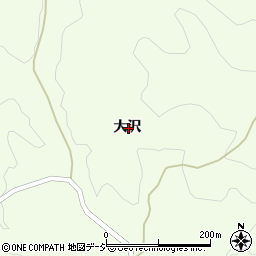 福島県東白川郡鮫川村西山大沢周辺の地図