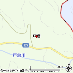 福島県東白川郡鮫川村西山戸倉周辺の地図