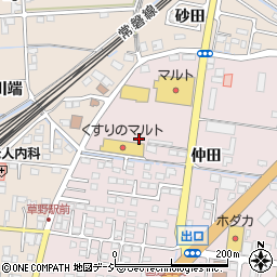 福島県いわき市平下神谷仲田周辺の地図