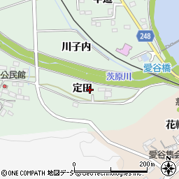 福島県いわき市平赤井定田周辺の地図