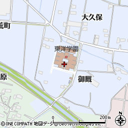 東洋学園周辺の地図