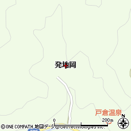 福島県東白川郡鮫川村西山発地岡周辺の地図